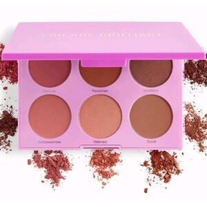 Real Her RealHer You Are Brilliant Pro Blush Palette 6 Shades  18g / 0.66oz NIB